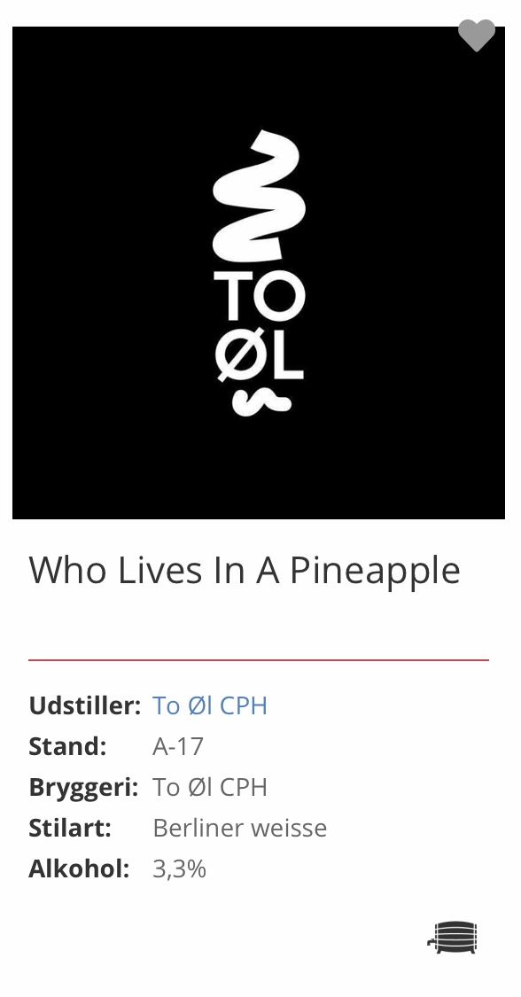 To Øl, Who Lives In A Pineapple. En Berliner Weisse på 3,3%