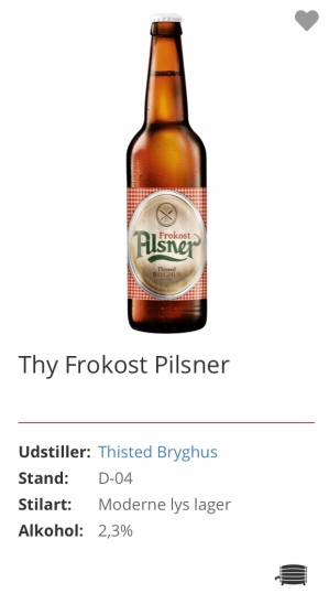 Thisted Bryghus, Thy Frokost Pilsner, en moderne lys lager på 2,3%